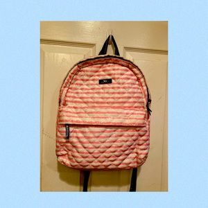 Scout Bags Junior Pack Leader Pink & White Striped Kids Backpack
